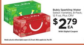 Bubly sparkling water