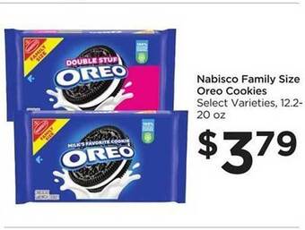 Foods Co Nabisco family size oreo cookies offer