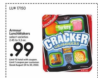 Hy-Vee Armour lunchmakers offer
