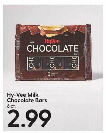 Hy-Vee Hy-vee milk chocolate bars offer