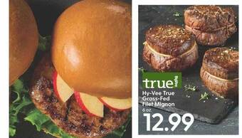 Hy-Vee Hy-vee true grass-fed filet mignon offer
