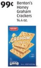 Aldi Benton's Honey Graham Crackers 14.4 oz offer