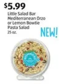 Aldi Little Salad Bar Mediterranean Orzo 25 oz offer