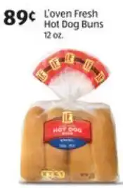 Aldi L'oven fresh Hot Dogs Buns 12 oz offer