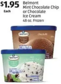 Aldi Belmont Mint Chocolat Ice Cream 48 oz offer