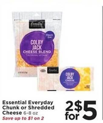 Cub Foods Essential everyday chunk or shredded cheese offer