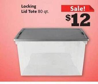 Family Dollar Locking lid tote offer