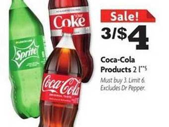 Family Dollar Cocacola products offer