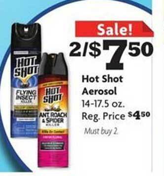 Family Dollar Hot shot aerosol offer