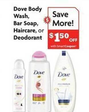 Family Dollar Dove body wash, bar soap, haircare or deodorant offer