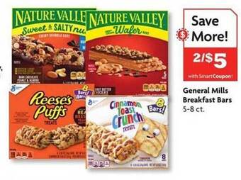 Family Dollar General mills breakfast bars offer