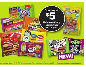 Family Dollar Halloween candy variety bags offer