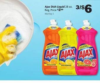 Family Dollar Ajax dish liquid offer