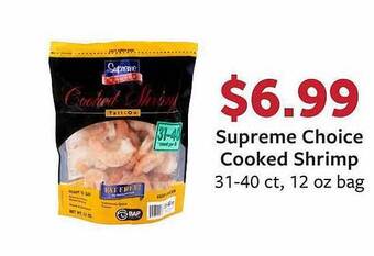 Fareway Supreme choice cooked shrimp offer