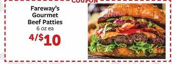 Fareway Fareway's gourmet beef patties offer