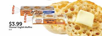 Fareway Thoma's english muffins offer