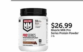 Fareway Muscle milk pro series protein powder offer
