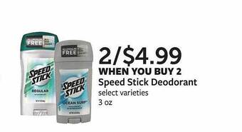 Fareway Speed stick deodorant offer
