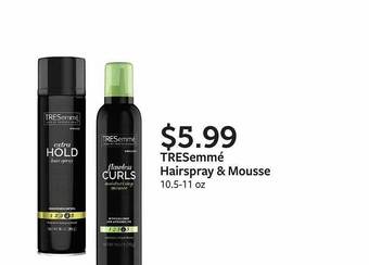 Fareway Tresemmé hairspray & mousse offer