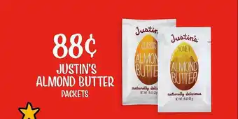 Fareway Justin's almond butter packets offer