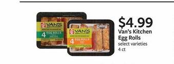 Fareway Van's kitchen egg rolls offer