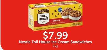 Fareway Nestle toll house ice cream sandwiches offer