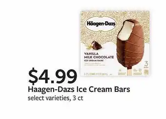 Fareway Haagen-dazs ice cream bars offer