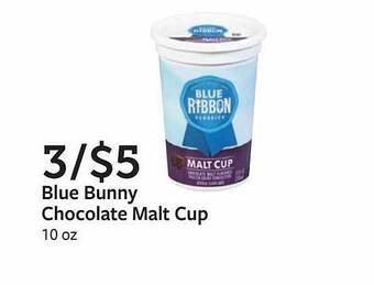 Fareway Blue bunny chocolate malt cup offer
