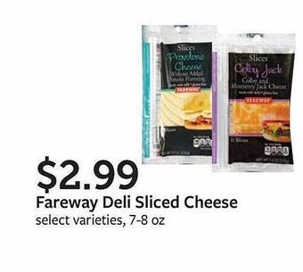 Fareway Fareway deli sliced cheese offer