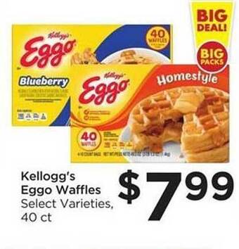 Food 4 Less Kellogg's eggo waffles offer