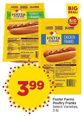 Food 4 Less Foster farms poultry franks offer
