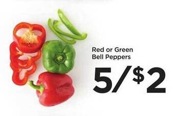 Food 4 Less Red or green bell peppers offer