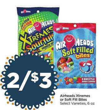Food 4 Less Airheads xtremes or soft fill bites offer