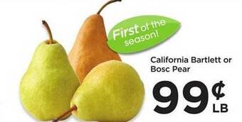 Food 4 Less California bartlett or bosc pear offer