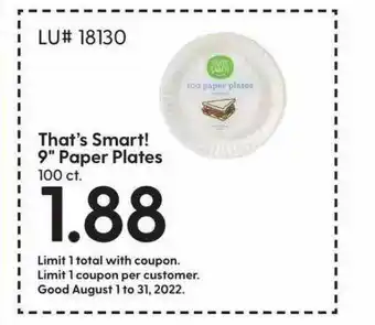 Hy-Vee That's smart! 9 offer