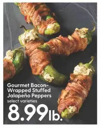 Hy-Vee Gourmet baconwrapped stuffed jalapeño peppers offer