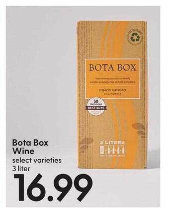 Hy-Vee Bota box wine offer