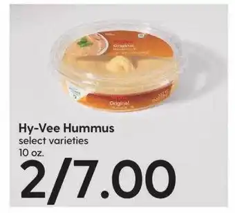 Hy-Vee Hyvee hummus offer