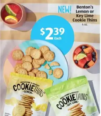 Aldi Key Lime Cookie Thins 4 oz offer