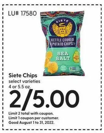 Hy-Vee Siete chips offer