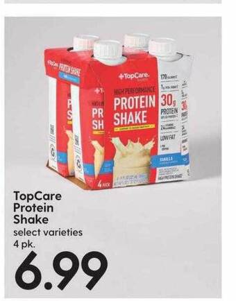 Hy-Vee Topcare protein shake offer