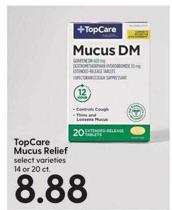 Hy-Vee Topcare mucus relief offer