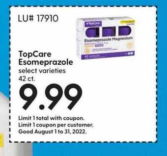Hy-Vee Topcare esomeprazole offer