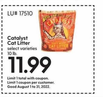 Hy-Vee Catalyst cat litter offer
