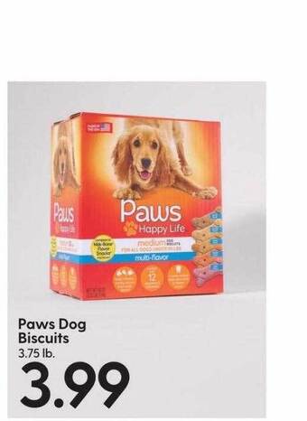 Hy-Vee Paws dog biscuits offer
