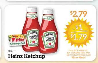 Price Chopper Heinz ketchup offer