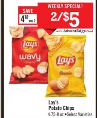 Price Chopper Lay's potato chips offer