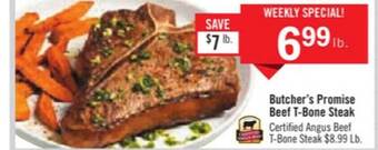 Price Chopper Butcher's promise beef t-bone steak offer