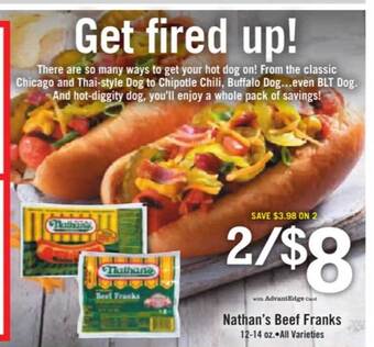Price Chopper Nathan's beef franks offer