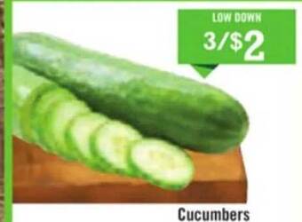 Price Chopper Cucumbers offer